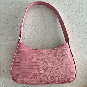 Urban Outfitters Pink Crocodile Shoulder Bag/Purse